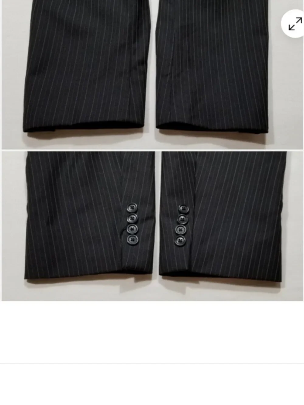 JOS. A. BANK Suit Jacket Pinstripe Wool 7067E1M